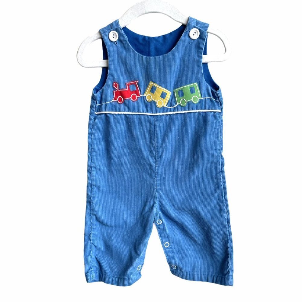 Vintage Toddle Time Corduroy Train Overalls